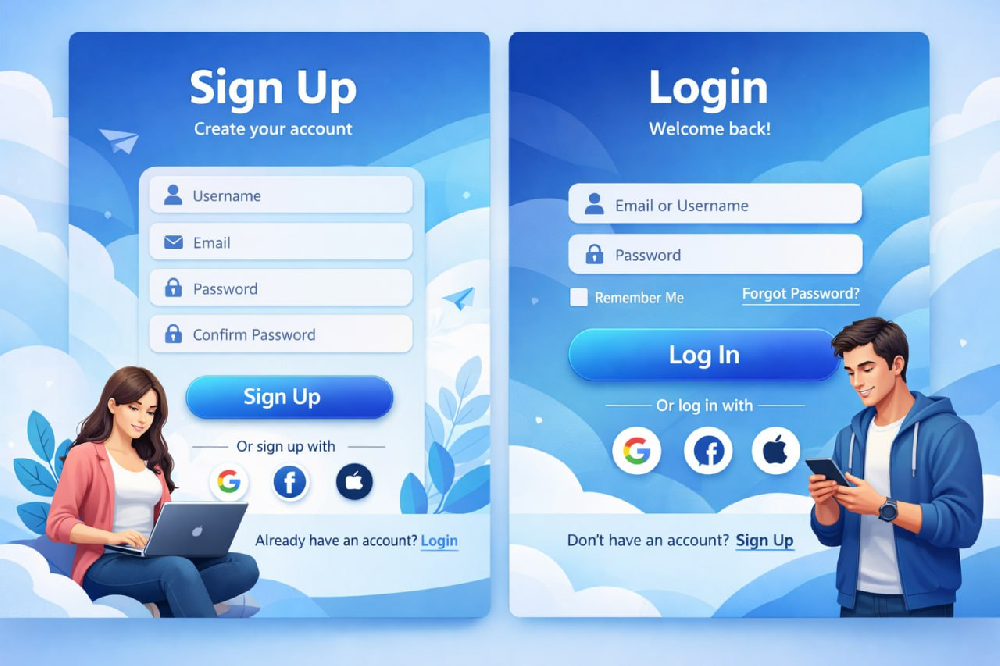 长征平台登录和注册引导